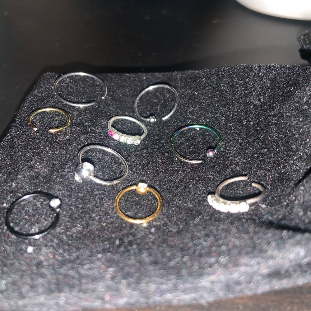 9 NEW NOSE RINGS
